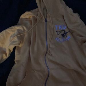 yellow true religion hoodie